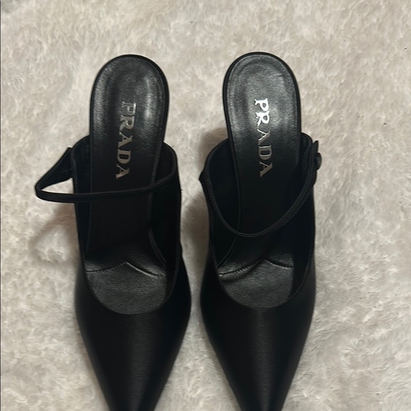Prada Black Pointed-Toe Heels - Picture 3 of 3